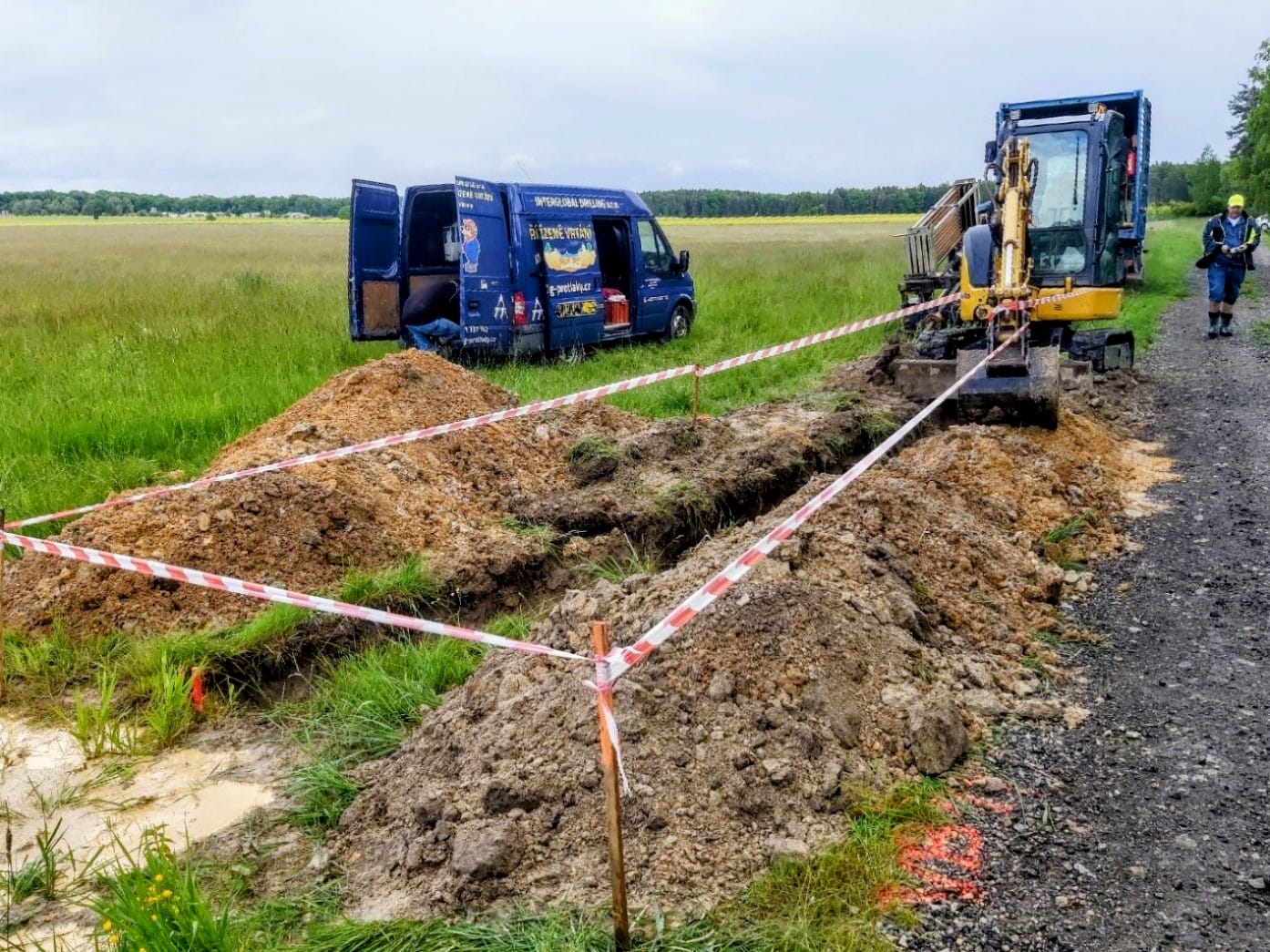 Řízené podvrty a protlaky - jižní Čechy